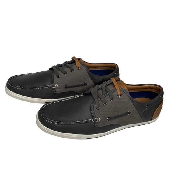 Sonoma Royce Classic Boat Shoes (Size:13, Color:Gray/Brown/White) - Picture 3 of 6